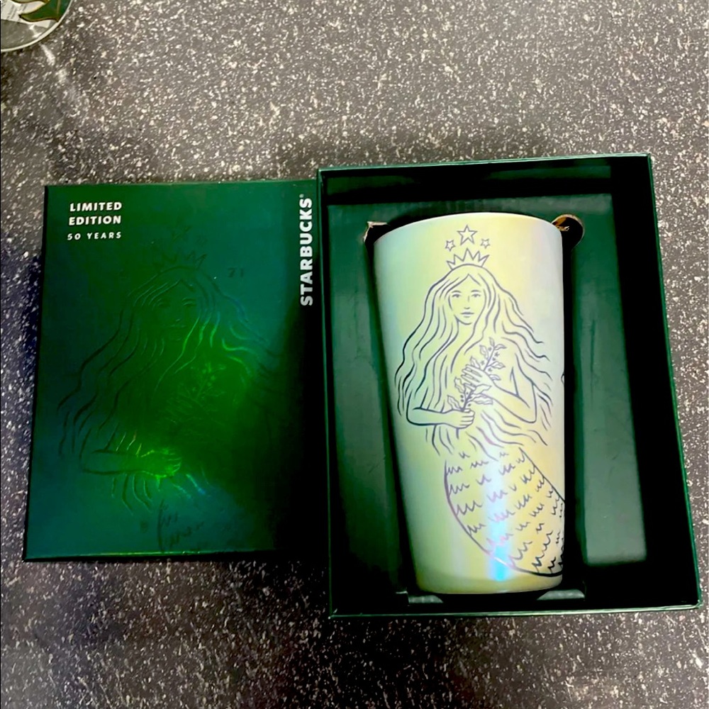 Starbucks 50th anniversary siren ceramic cup‎